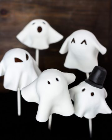 Cake Pops de Fantasmitas para Halloween (veganos)