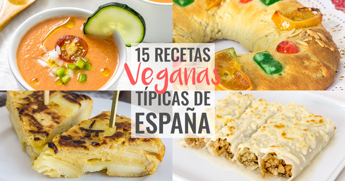 15 recetas veganas típicas de España - Delantal de Alces